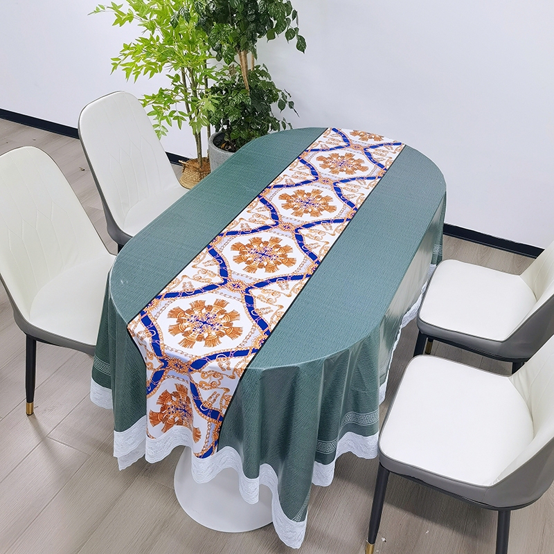 Jual Taplak Meja Makan Renda Anti Air Banyak Motif Size 120x170cm ...