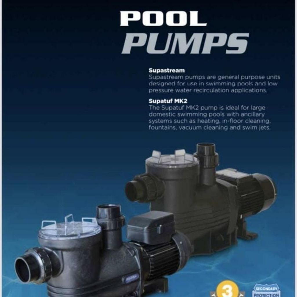 Jual Pompa kolam Renang 1HP 220V Waterco Supatuf 100 1 HP Swiming Pool ...