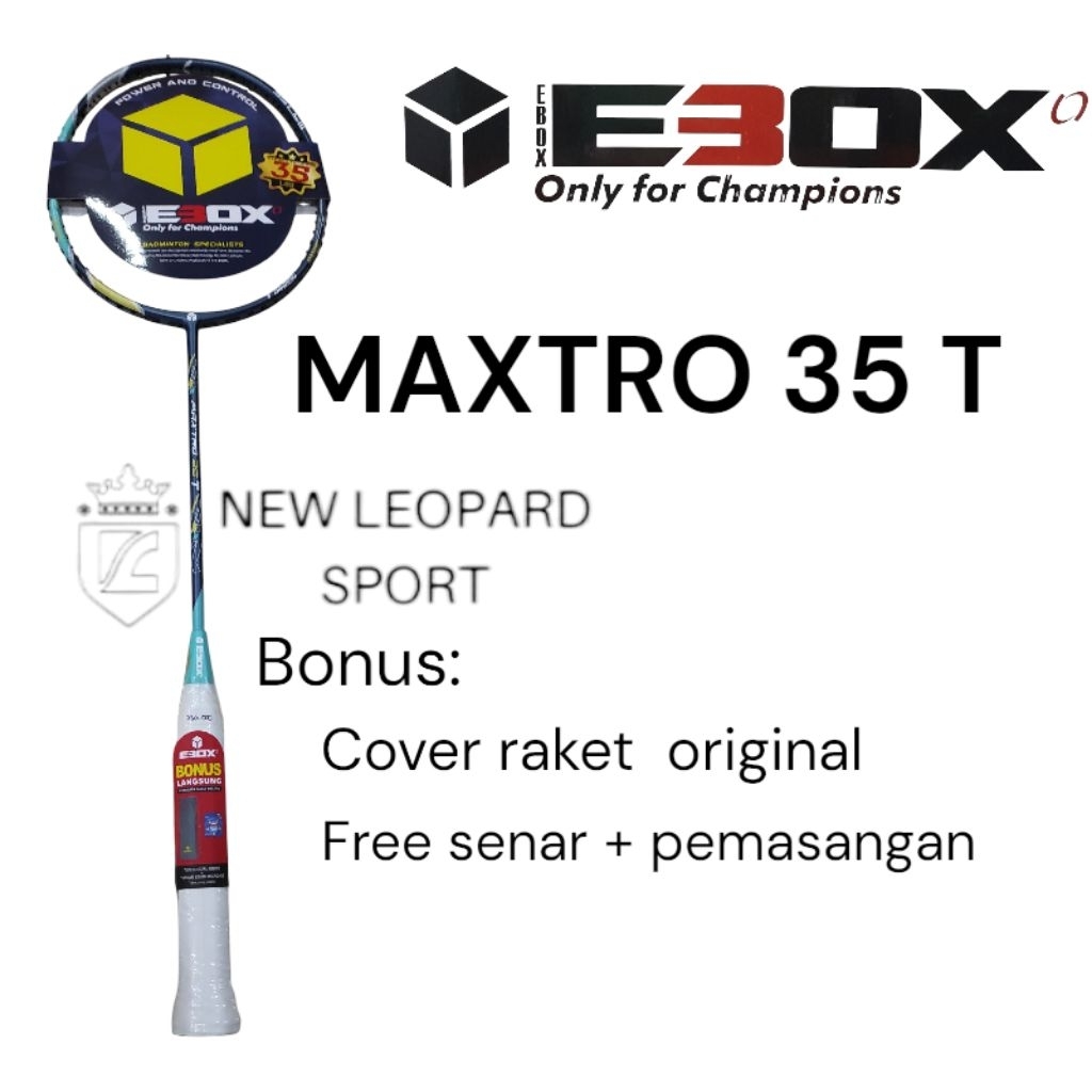 Jual Raket Badminton EBOX MAXTRO 35 S/ 35 Q / 35 T / 35 P / Raket ...