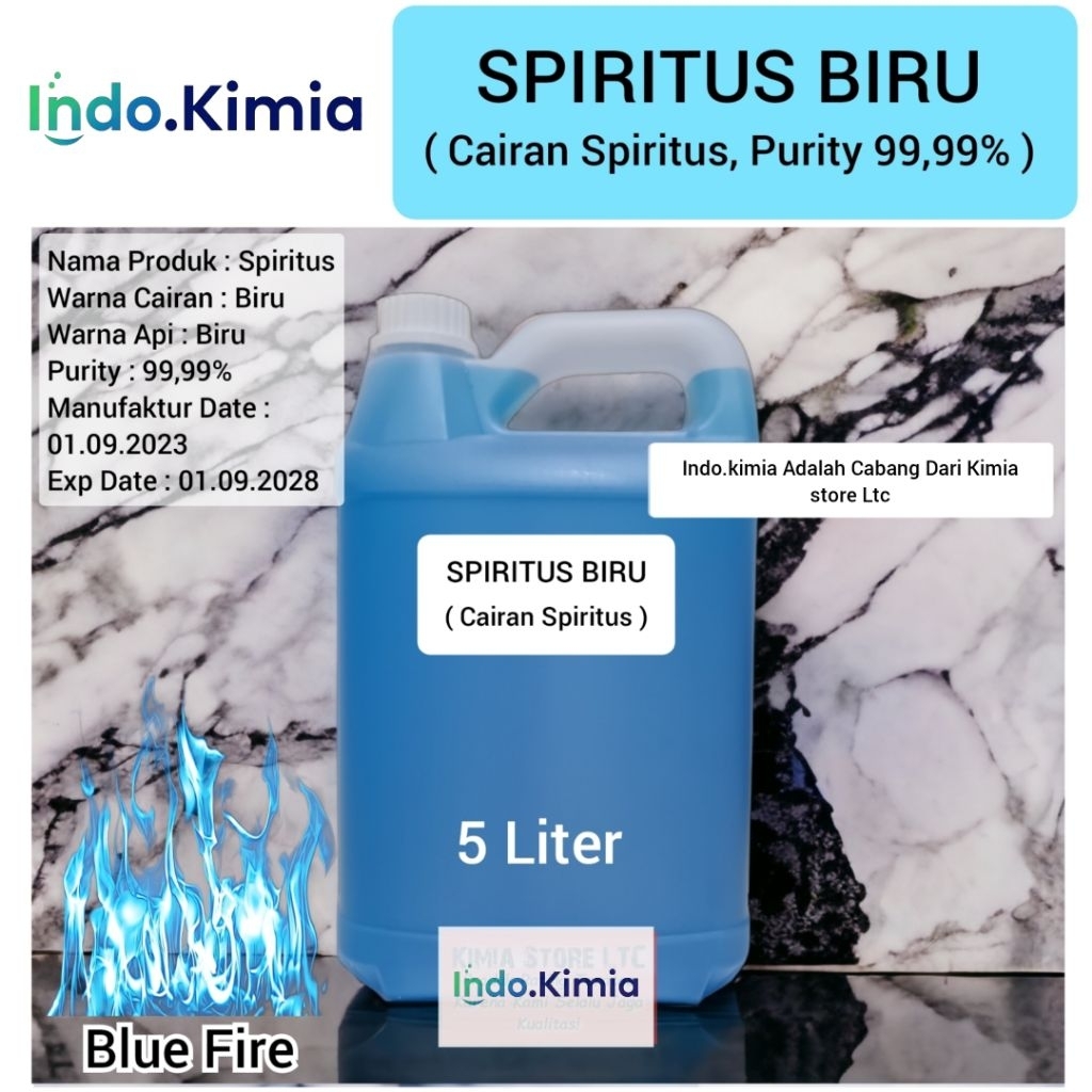 Jual SPIRITUS BIRU 5LITER / SPIRITUS MURNI 5LITER / SPIRITUS BIRU ...