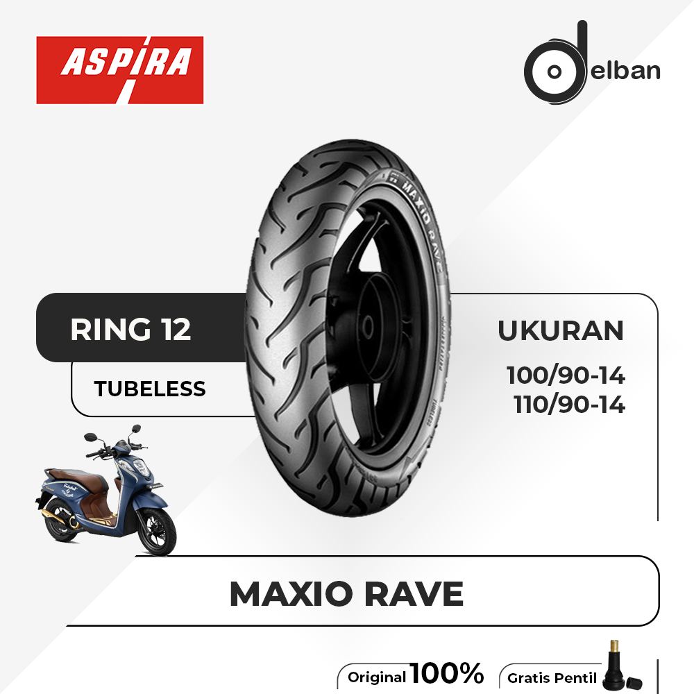 Jual Ban ASPIRA MAXIO RAVE New Scoopy, New Genio, Freego Ring 12 ...