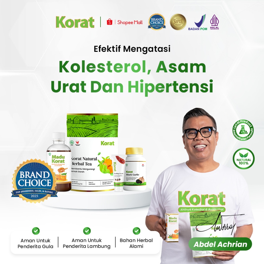Korat Solusi Lengkap Kolesterol Tinggi Dan Asam Urat Serta Tekanan Darah Tidak Stabil
