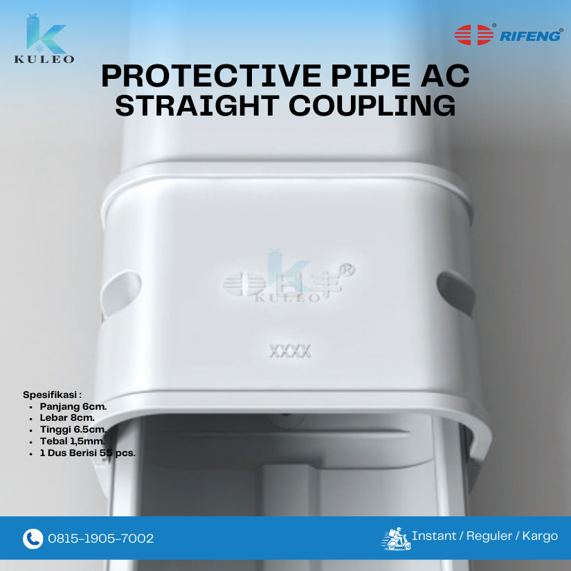 Jual Straight Coupling Protective Pipe AC / Sambungan Pipa AC Lurus ...