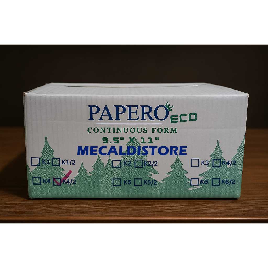Jual KERTAS CONTINUOUS FORM PAPERO 9.5 X 11 4PLY KERTAS KOMPUTER PAPERO ...