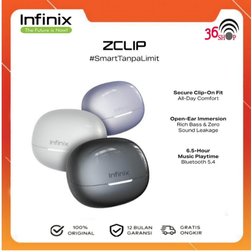Jual Infinix TWS XE04 - ZCLIP - 23 Hour Music Play Time - 300 mAh ...
