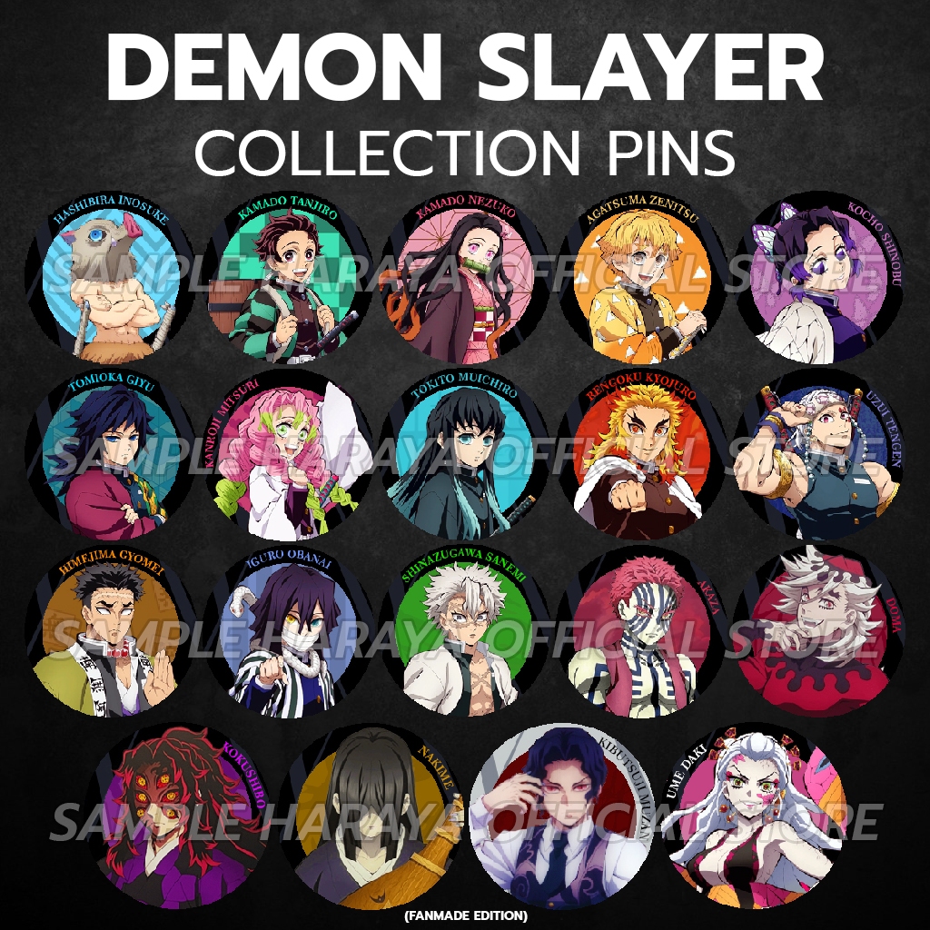 Jual Demon Slayer Collection Pins Limited Edition/Pin Bross Koleksi ...