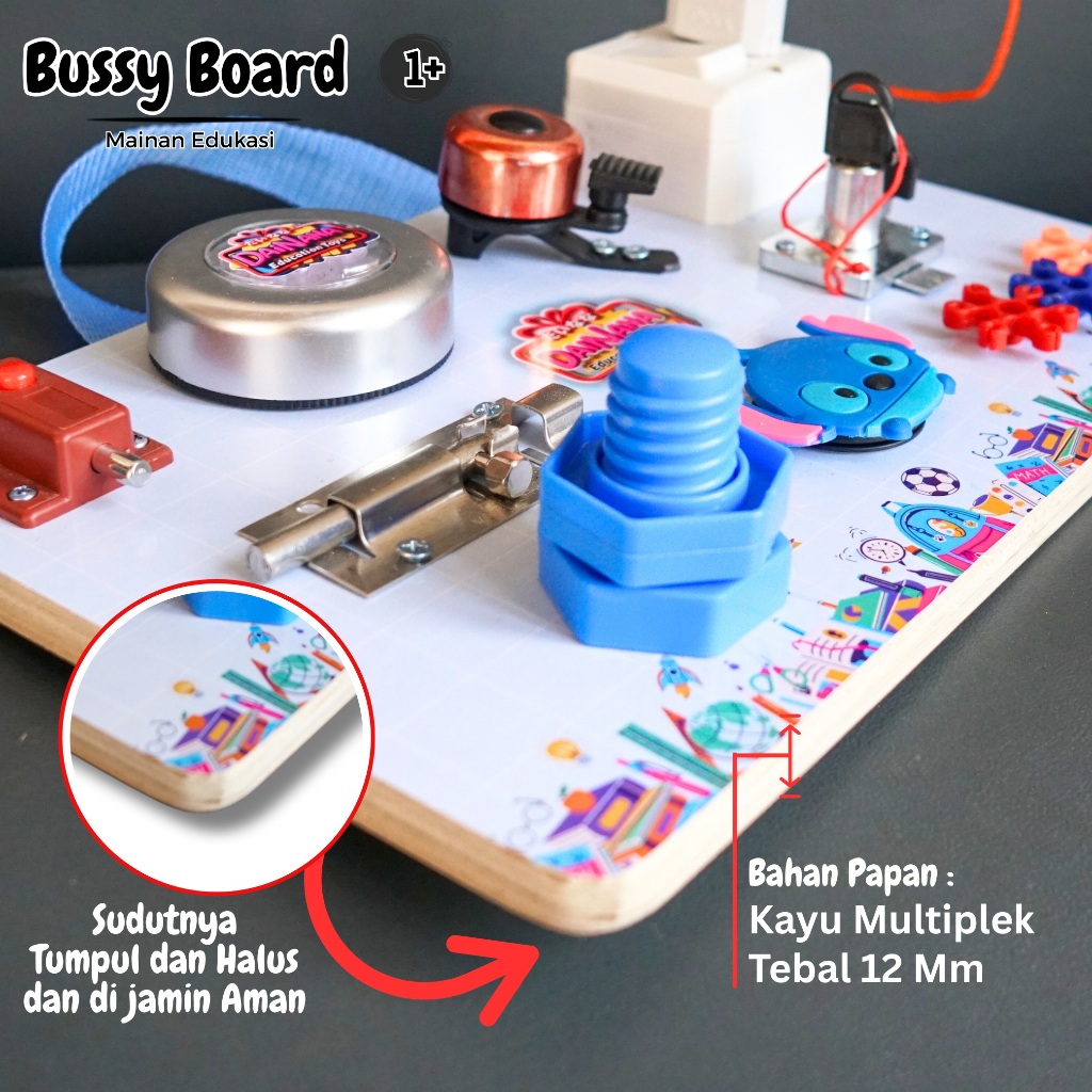 Jual 11 IN 1 Papan aktivitas Busy Board Mainan Edukatif untuk melatih ...