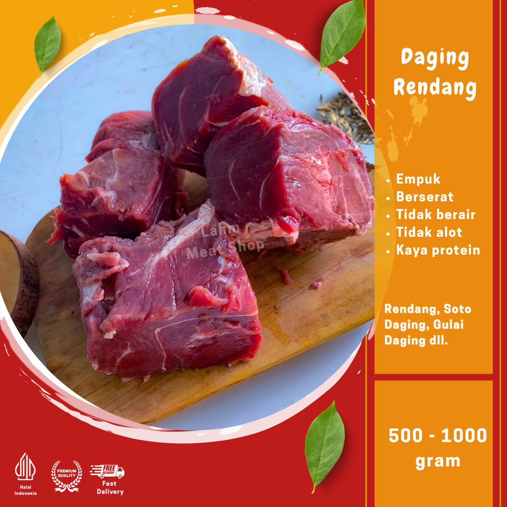 Jual Daging rendang segar sedikit lemak 500g-1kg bisa untuk empal ...