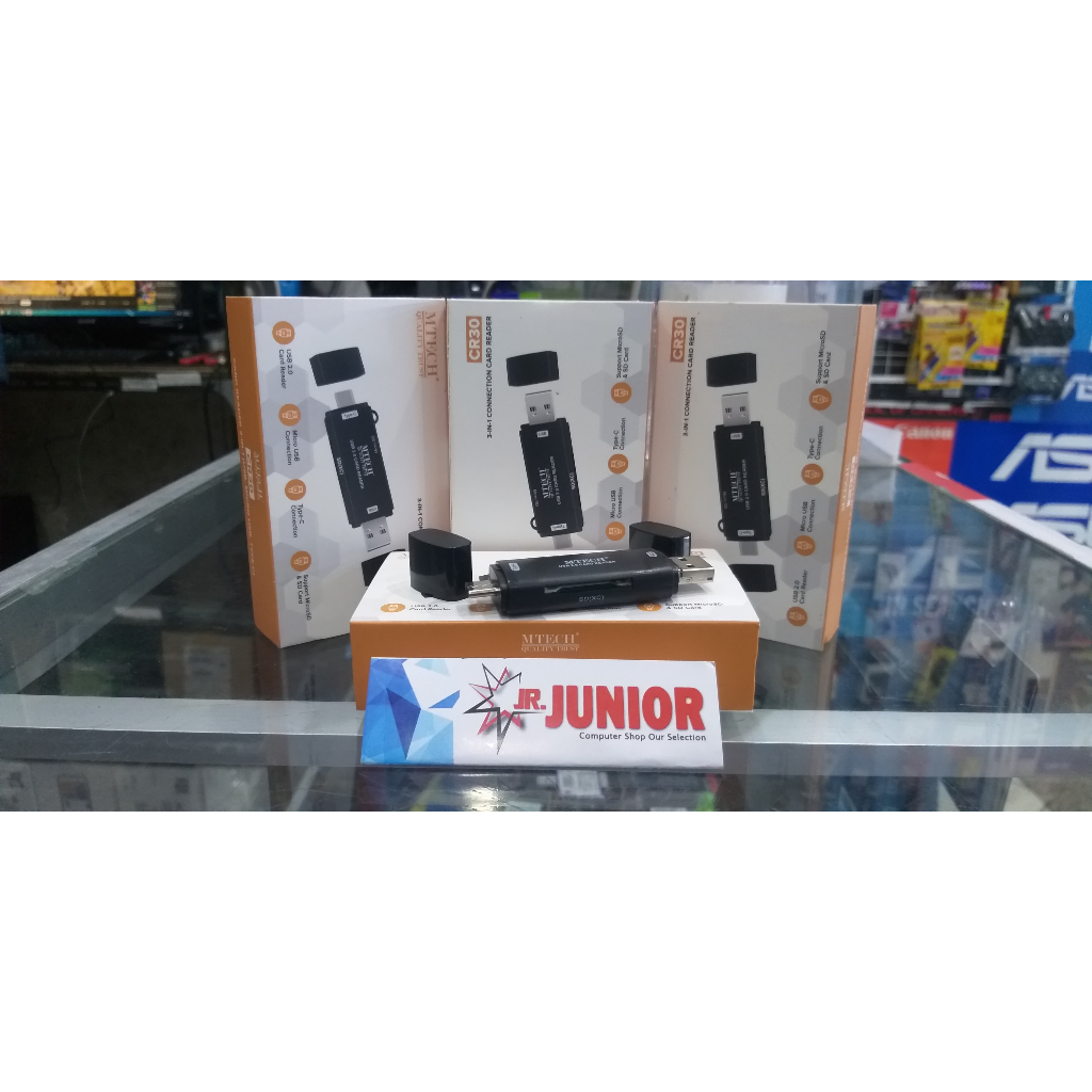 Jual CARD READER M TECH CR30 3 IN ONE (USB, MICRO USB, TYPE C) | Shopee ...
