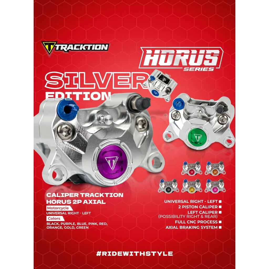 Jual CALIPER TRACKTION 2P HORUS CNC UNIVERSAL TRACKTION TAD RACING ...