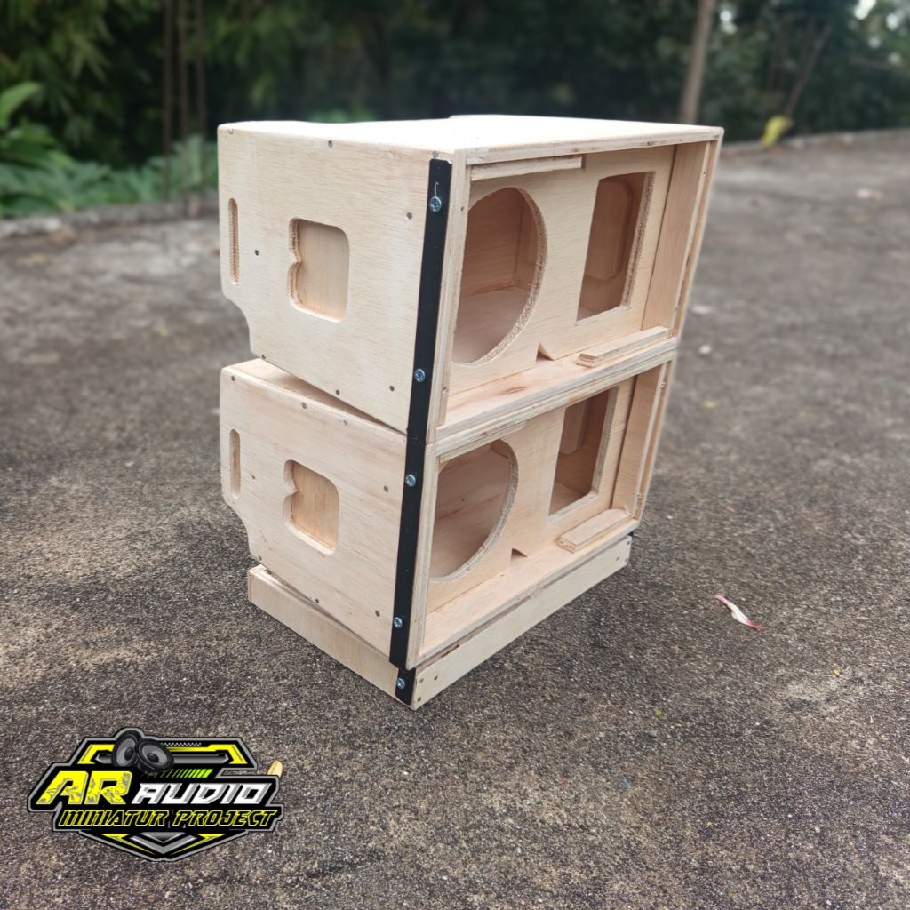 Jual paket line array 4 inch + tweeter audax box saja tanpa isi ...