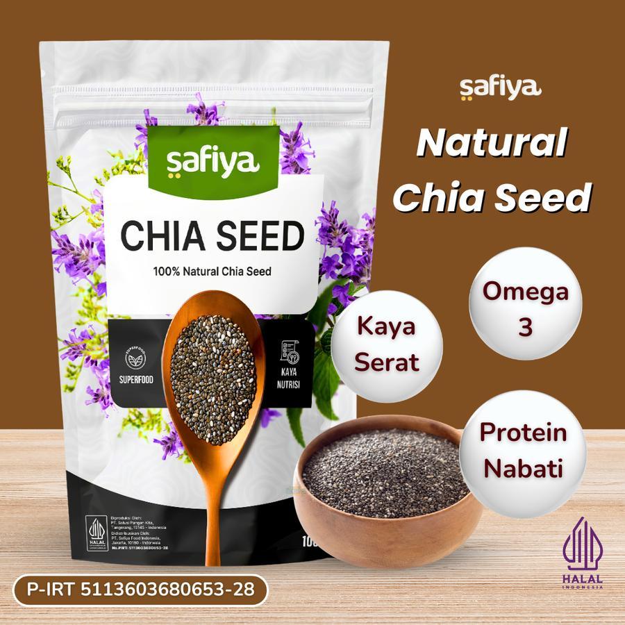 Jual Chia Seed Organik 500 gram Organic Chiaseed Authentic Safiya Food ...