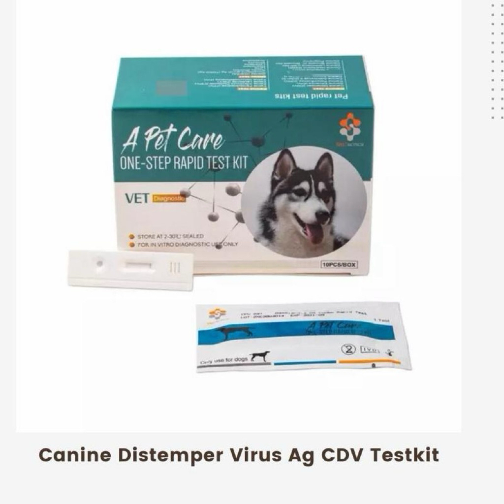Jual CDV Testkit Ag Canine Distemper Virus - Alat Testkit CDV Antigen ...