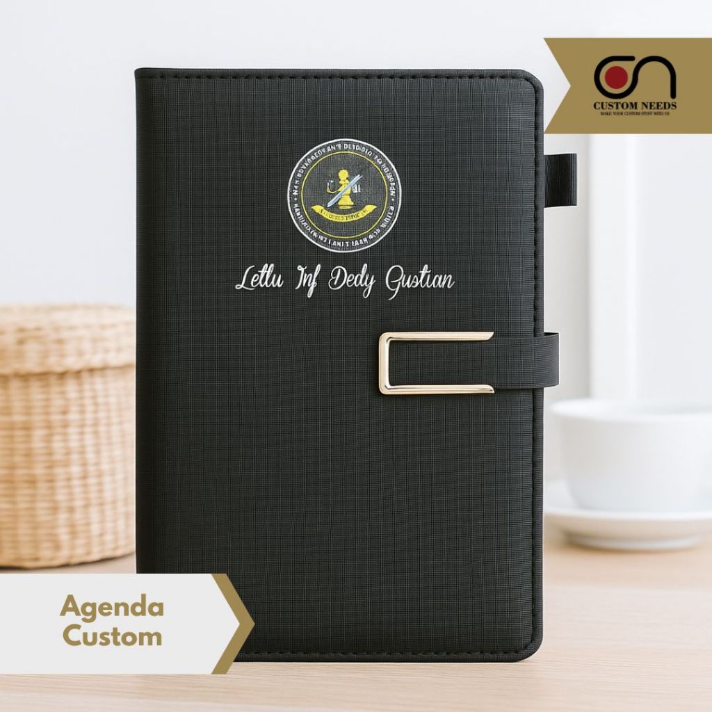 Jual Buku Agenda Catatan Kerja Binder Map Kertas A5 Custom Print UV ...