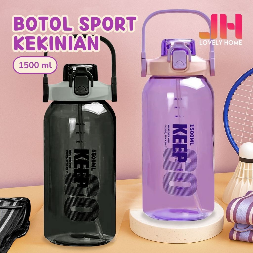 Jual LBYH-8024 Botol Gelas Air Minum Kapasitas Besar 1500 ml Dengan ...
