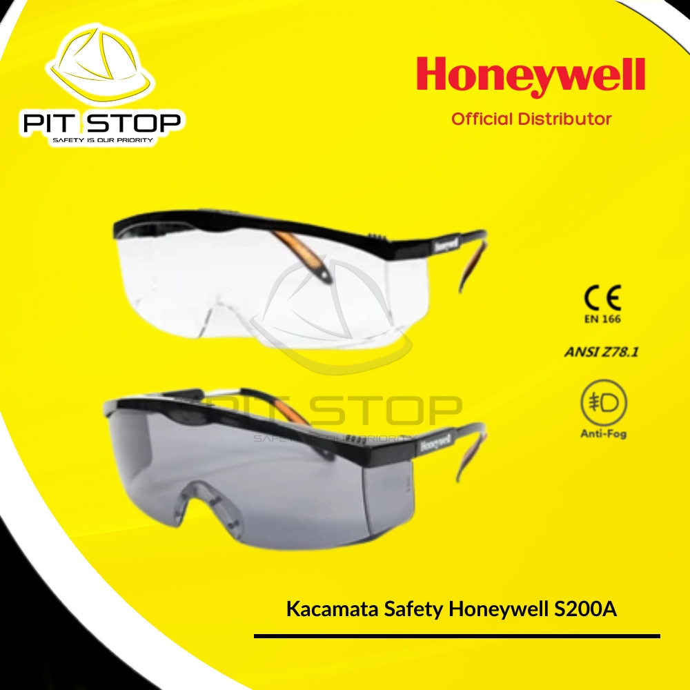 Jual Kacamata Safety Honeywell S200A Anti Fog Keselamatan Pasca Operasi ...