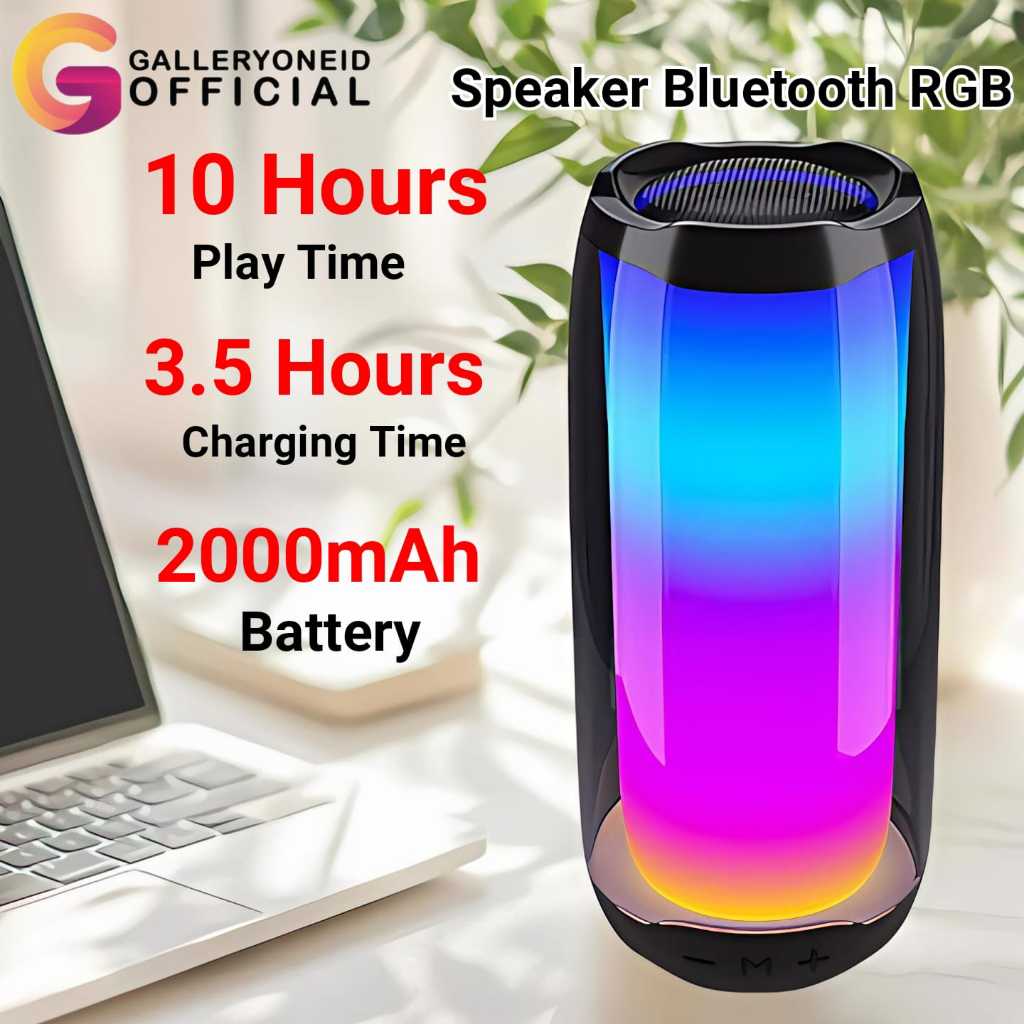 Jual SilverCrest Speaker Portable Bluetooth Waterproof Lampu RGB Light ...