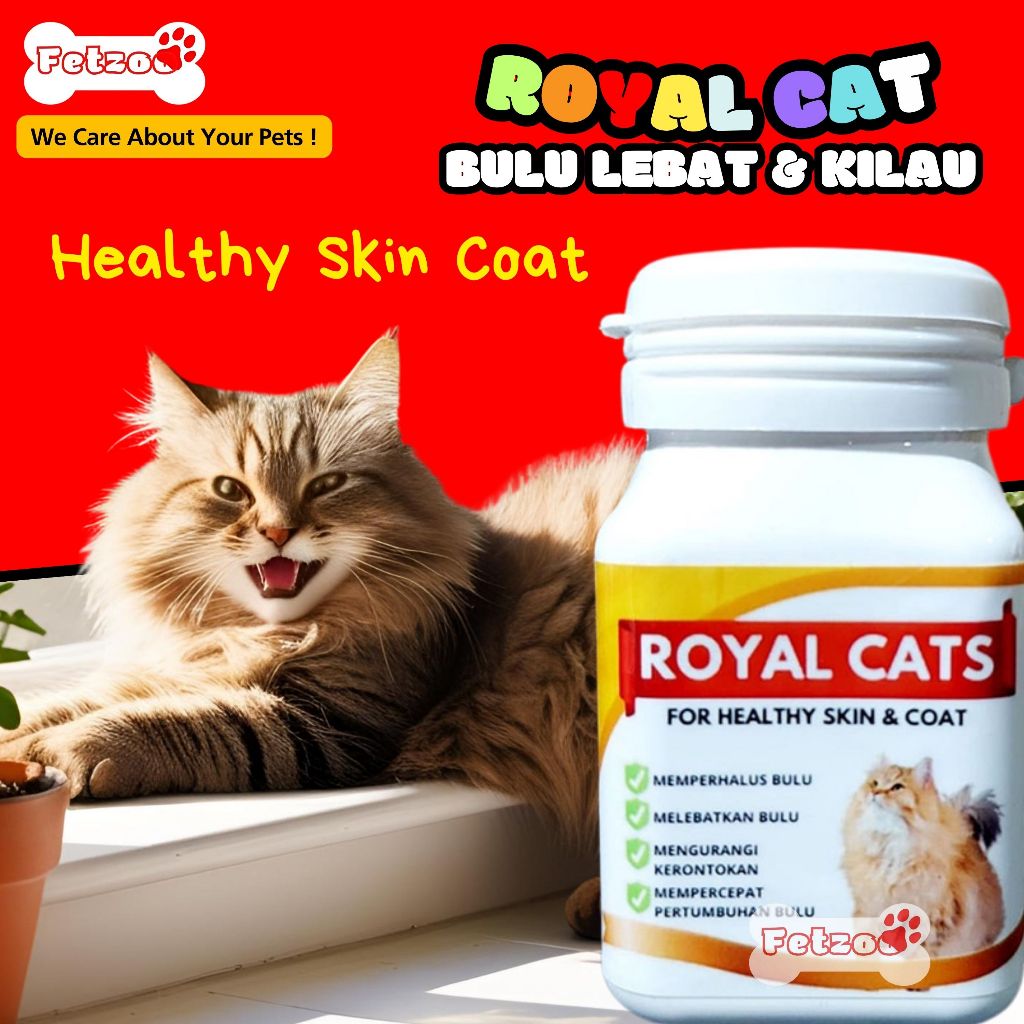 Jual ROYAL CATS SATUAN - VITAMIN BULU LEBAT KUCING ANTI RONTOK (SATUAN ...