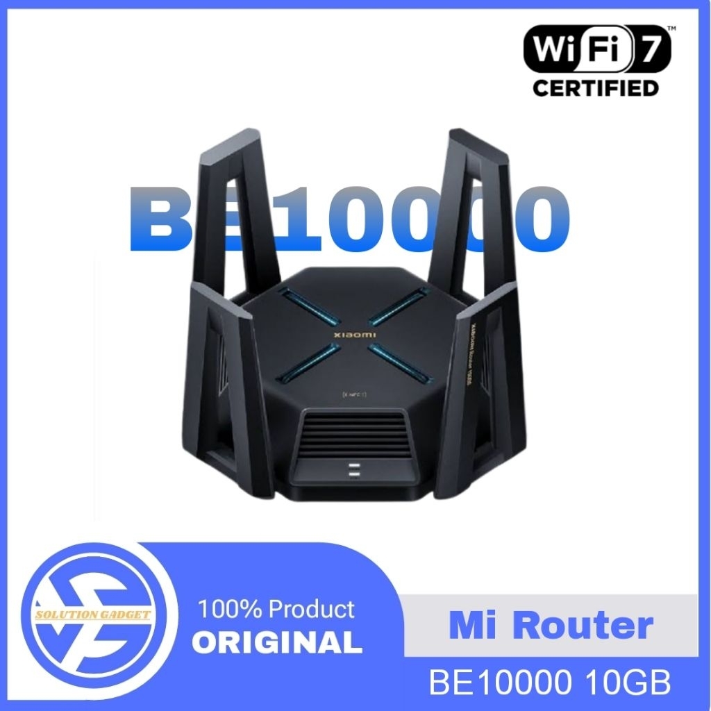 Jual Xiaomi BE10000 10G WiFi 7 Router – Kecepatan Ultra, Port