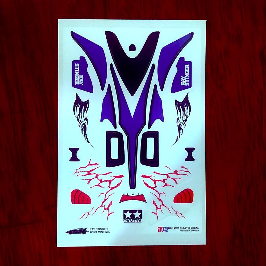 Jual Stiker Ray Stinger - Body Putih Kombinasi Biru - Vinnyl | Shopee ...