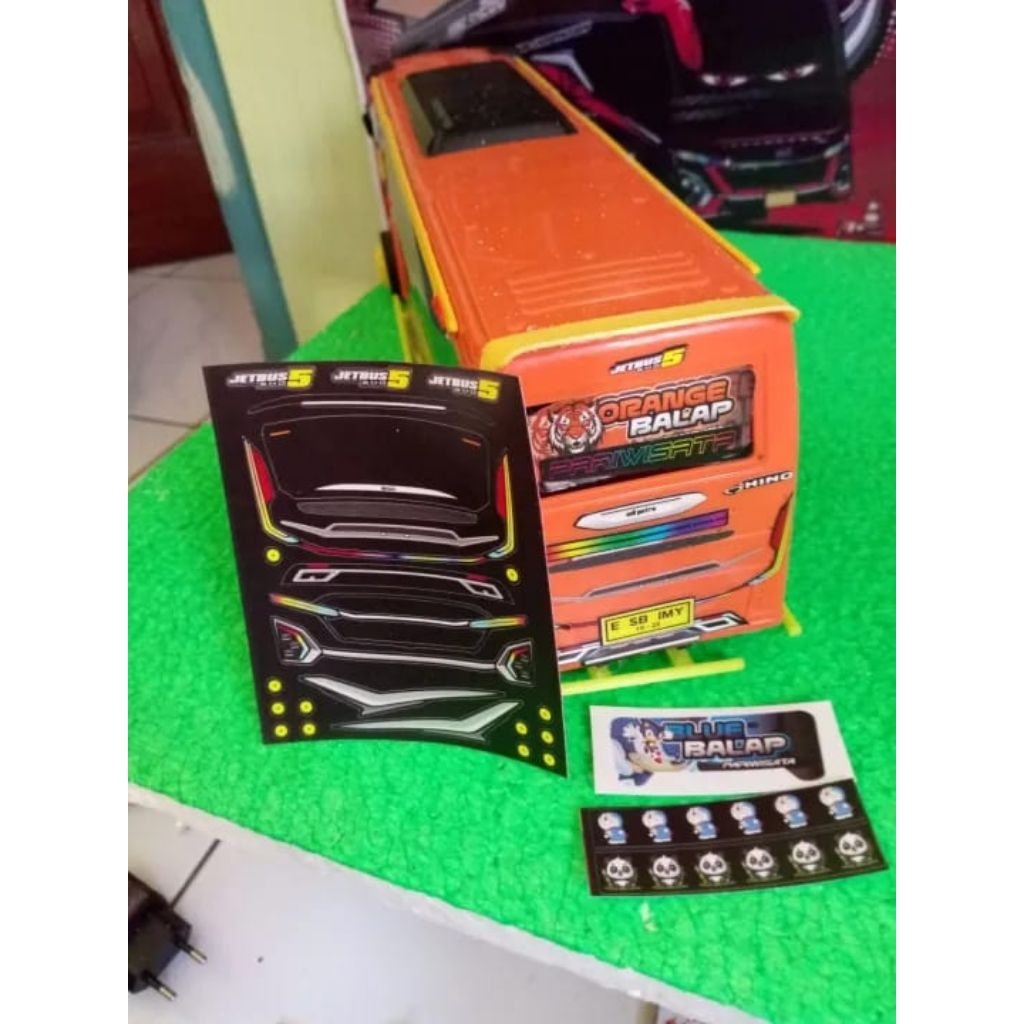 Jual stiker headlamp jetbus5, buat miniatur bus rkc | Shopee Indonesia