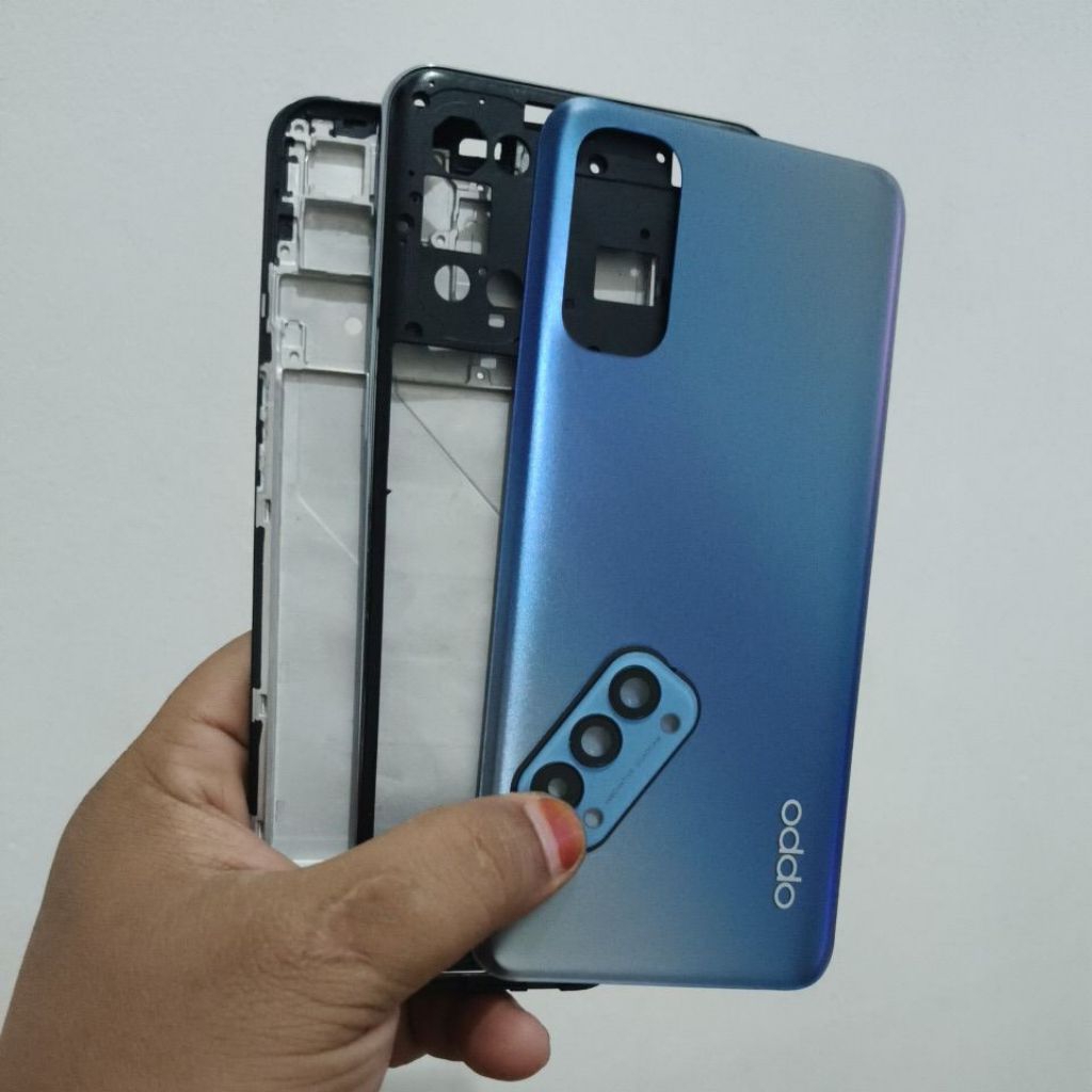 Jual kesing housing casing full set Oppo Reno 4 4g frame + Bezel ...