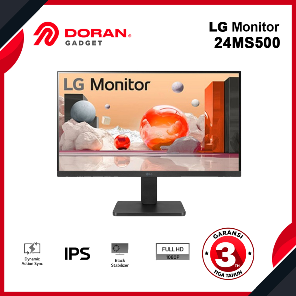 Jual LG Monitor LED 24MS500 24 inch FHD IPS 100Hz 5ms - Garansi Resmi ...