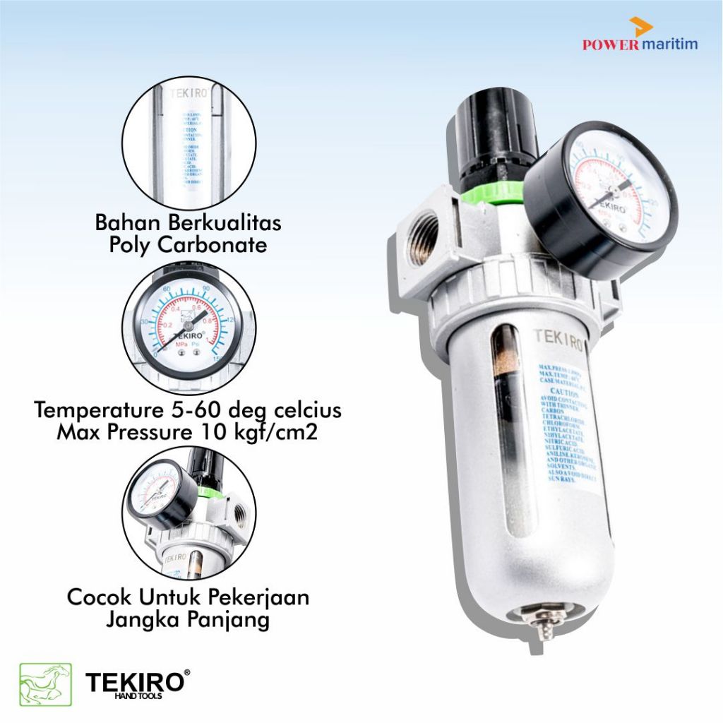 Jual Tekiro Saringan Udara Satu dan Dua Tabung Air Control Unit Single ...