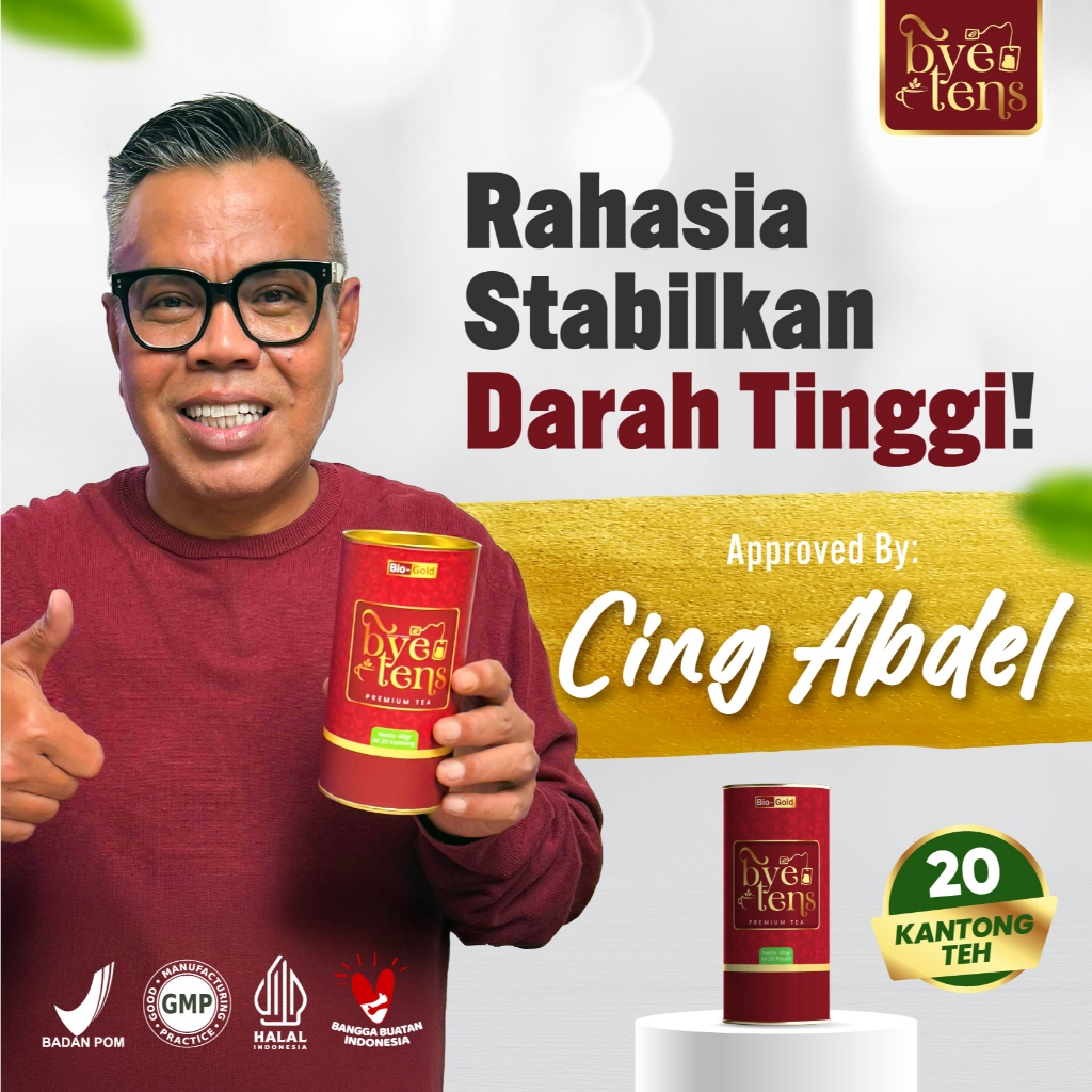 Bye Tens - Obat Hipertensi Premium Tea Daun Teh Hijau, Seledri, dan Mengkudu Untuk Darah Tinggi BPOM