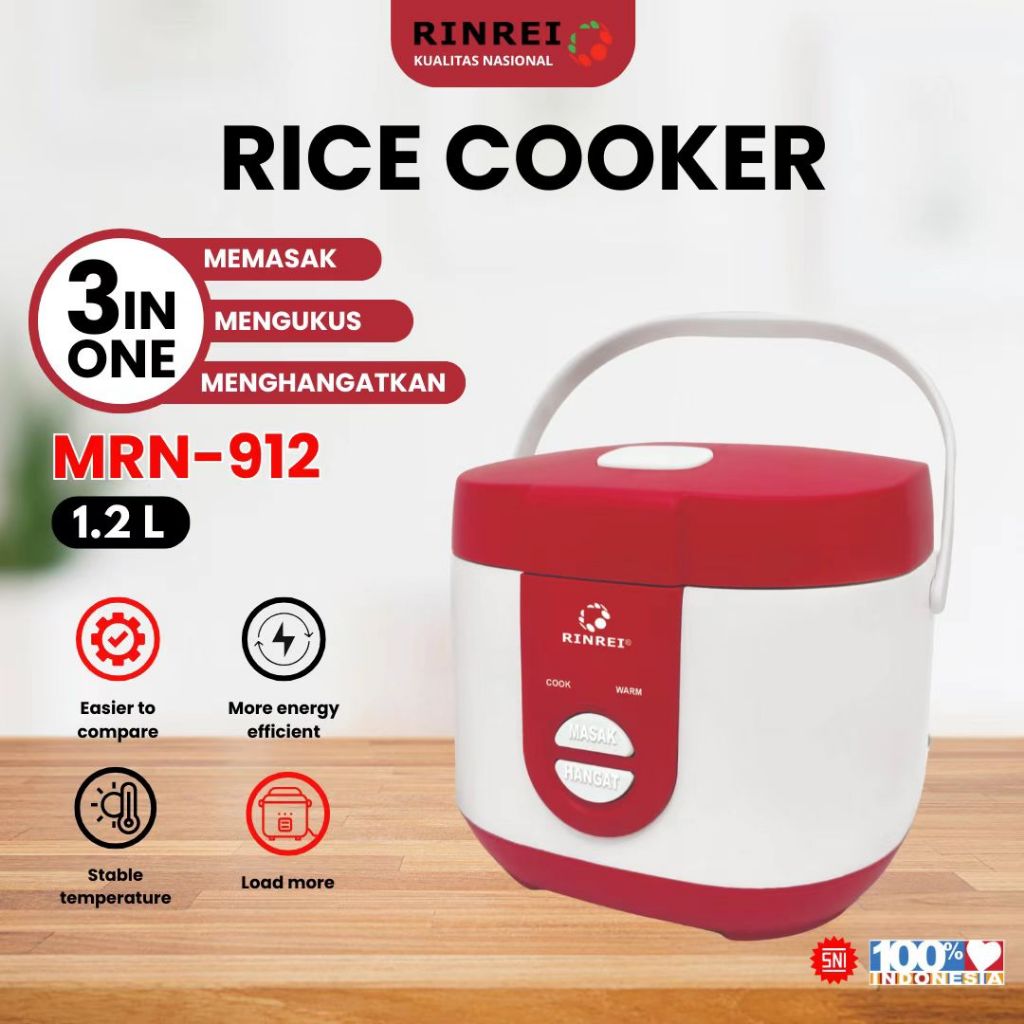 Jual RINREI Rice Cooker 1.2L Premium (Upgraded MRN-912) - Magicom ...
