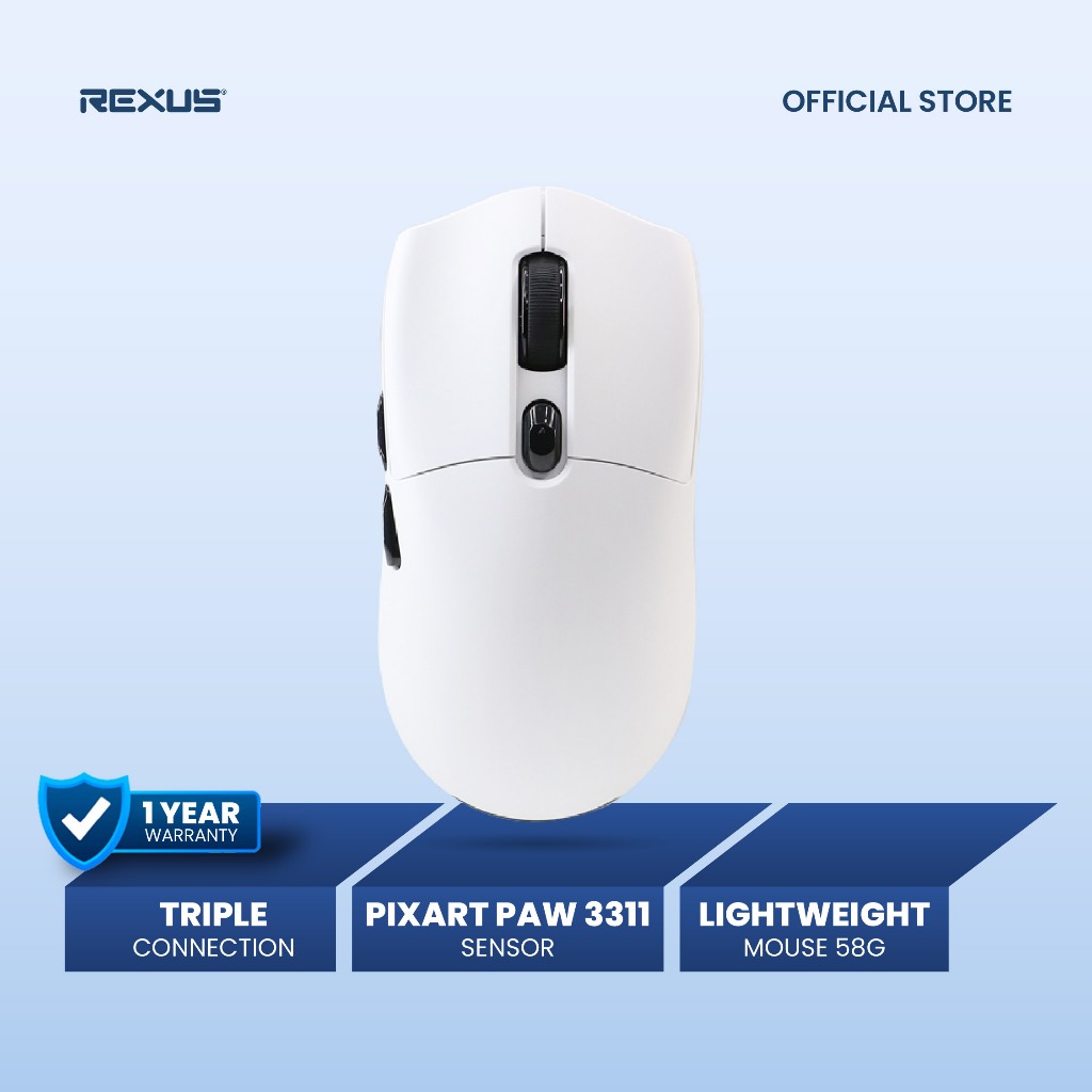 Jual Rexus ARKA IV / RX-115 Mouse Gaming Wireless Triple Connection ...