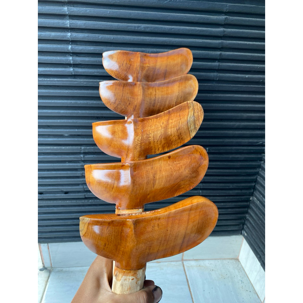 Jual gayaman jogja kayu jati motif lubang segrek | Shopee Indonesia
