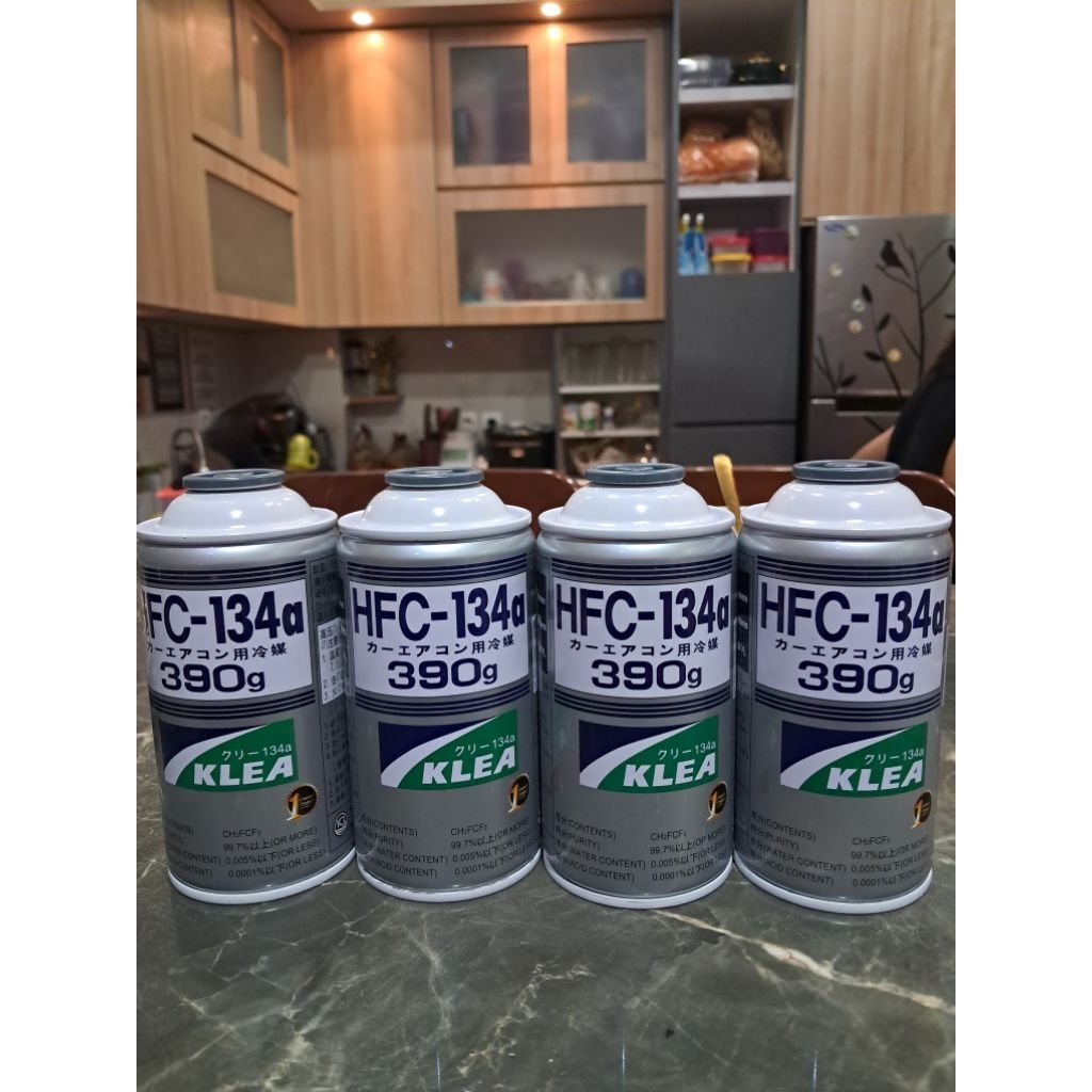 Jual Freon Refrigerant R134A klea 1 kaleng netto 390g freon AC mobil ...