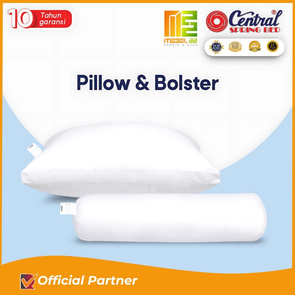 Jual Bantal Guling 1 Set Central Spring bed Isi Dacron Microfiber ...