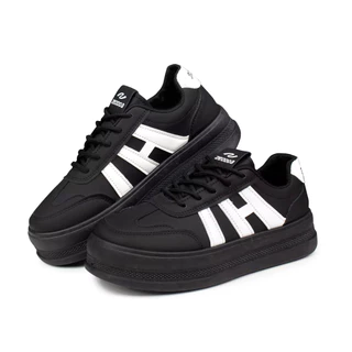 JSB Sepatu Sneakers Wanita Korea Style Hitam