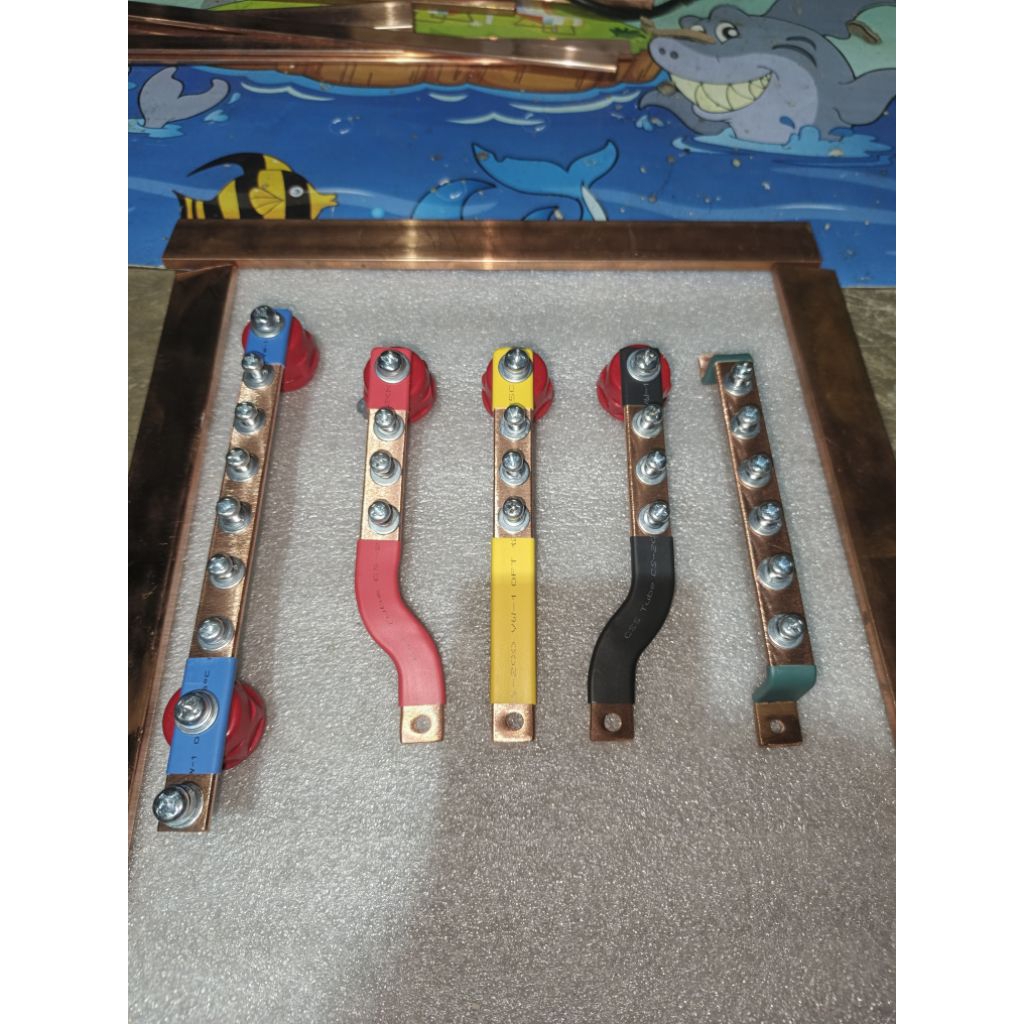 Jual BUSBAR 3×15 RSTN + GROUND PANJANG 15 CM UNTUK MCCB 30A/100A ...