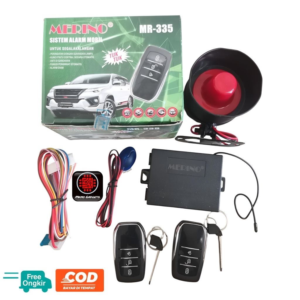 Jual Alarm remote mobil Universal Merino JB tech MR335 (model Fortuner ...