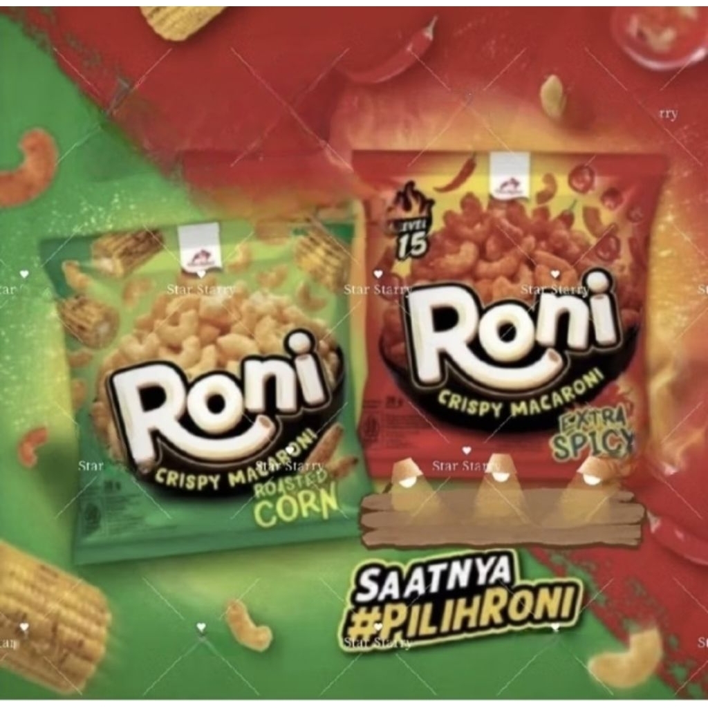 Jual RONI MACARONI SNACK 1 RENTENG ISI 10 BUNGKUS | Shopee Indonesia