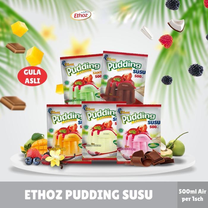 Jual Ethoz Pudding Susu 100gr - Pudding Instant Premix | Shopee Indonesia