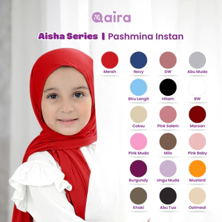 Qaira Jilbab Pashmina Instan Anak Aisha Series