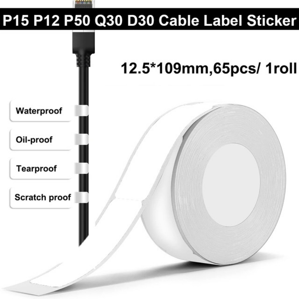 Jual KABEL CABLE LABEL STIKER STICKER TAHAN AIR KABEL JARINGAN PENANDA ...