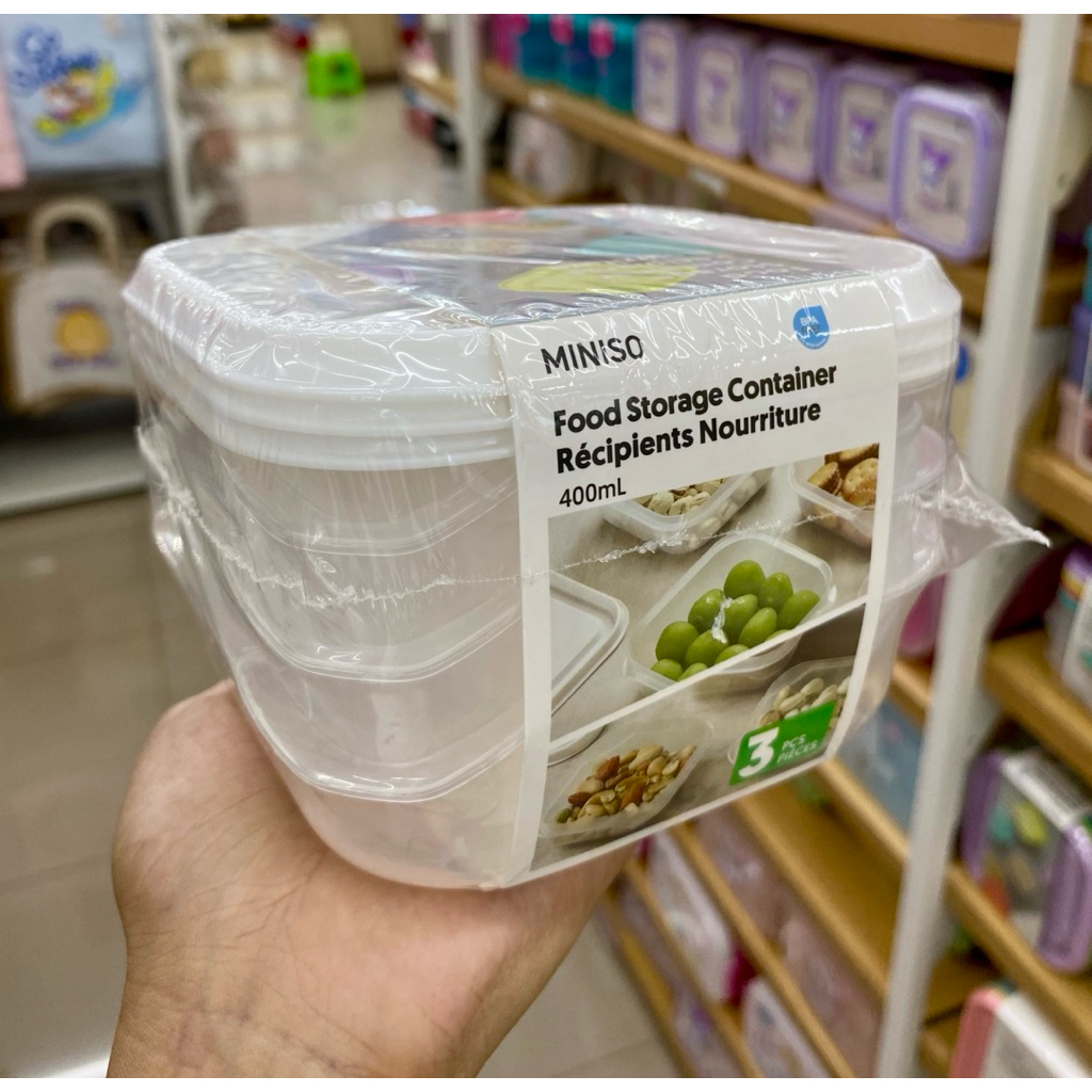 Jual Miniso Food Containers 3pcs/Kotak Makan | Shopee Indonesia