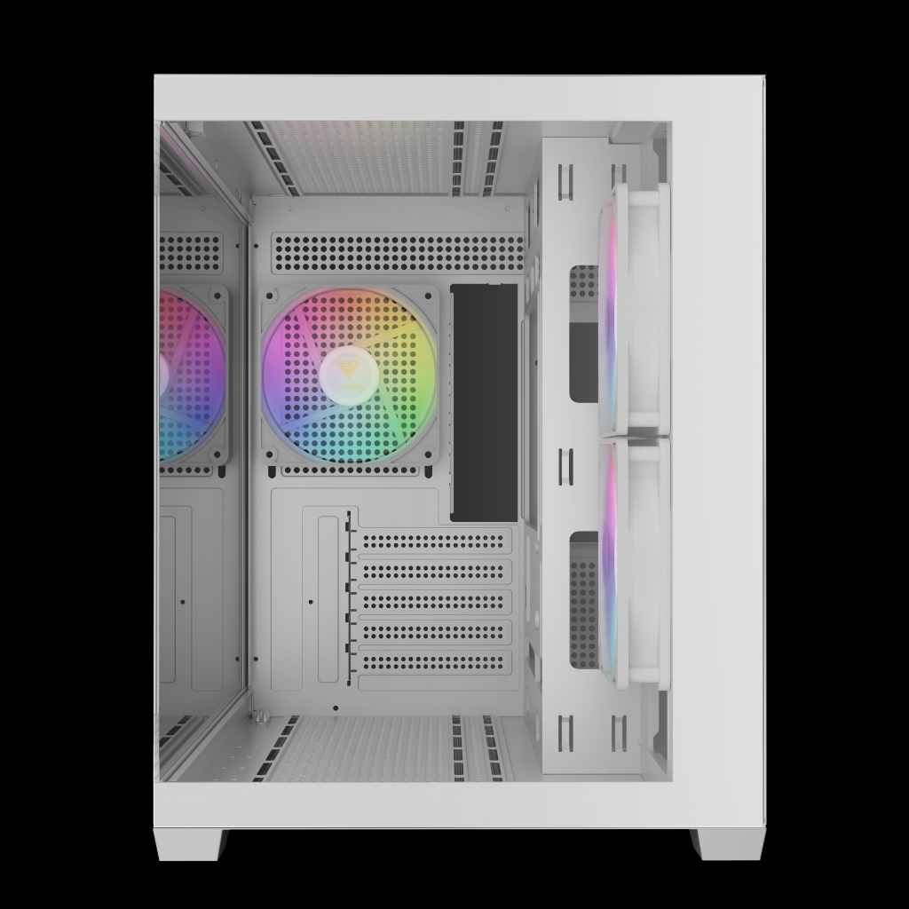 Jual Gamdias AURA GC10M V2 ARGB Black & White + 3x ARGB Fan M-ATX CPU ...