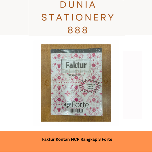 Jual Bon Faktur NCR 3 Rangkap / 3 Ply isi 25 Forte Ukuran Besar ...