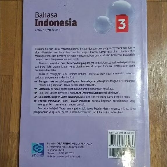 Jual Buku cetak Bahasa indonesia kelas 3 Sd grafindo | Shopee Indonesia