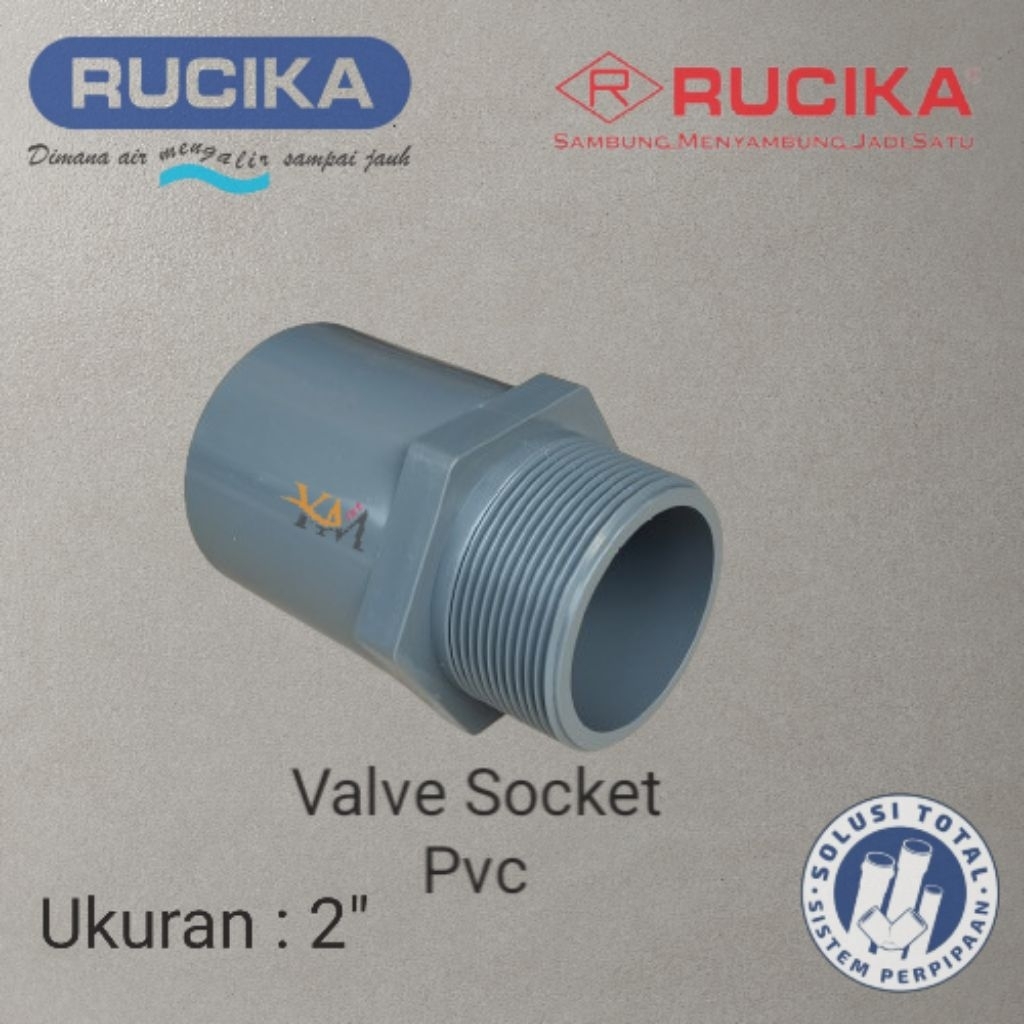 Jual VALVE SOCKET DRAT LUAR PVC AW RUCIKA 2 INCH | Shopee Indonesia