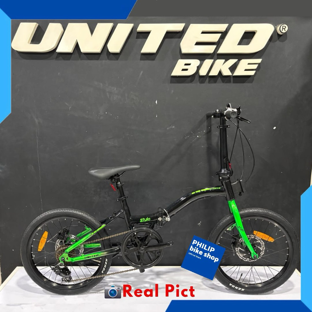 Jual Sepeda Lipat 20 United Stylo Rem Discbrake New | Shopee Indonesia