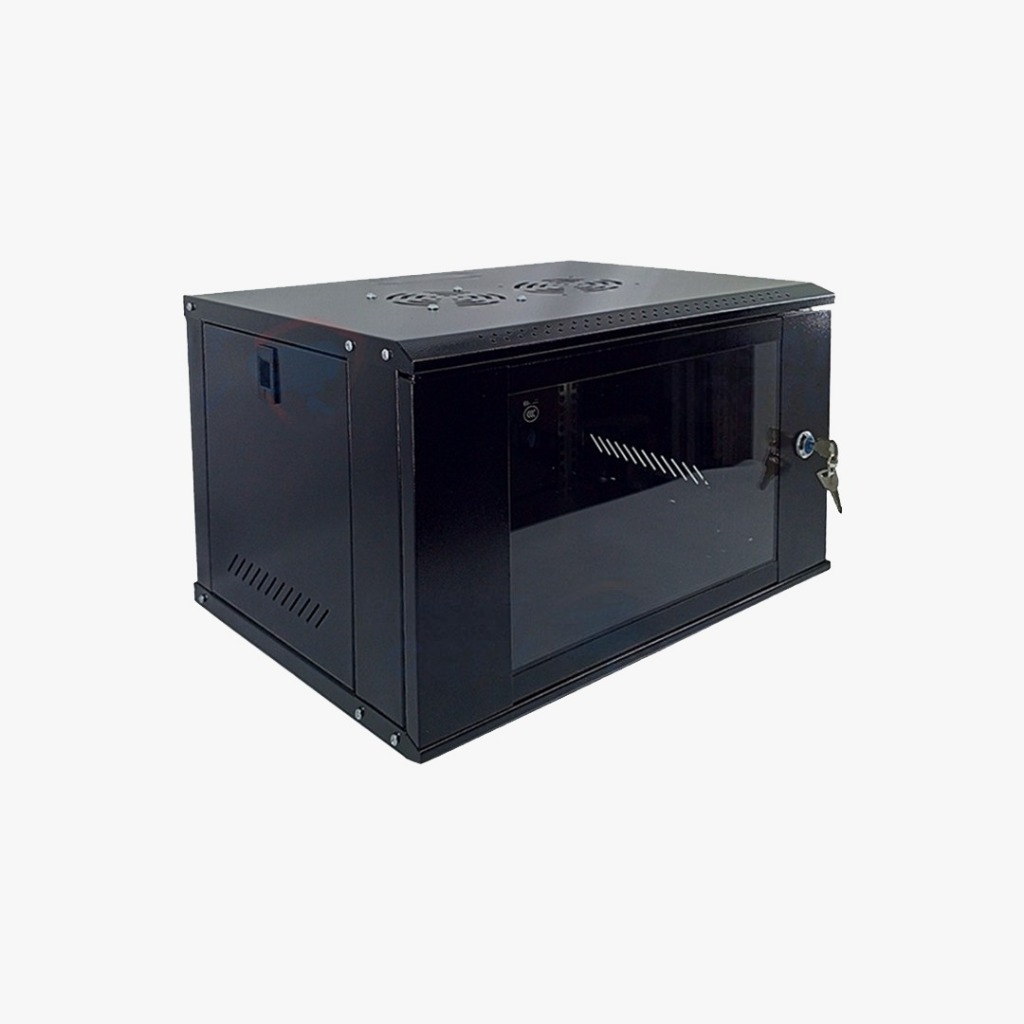 Jual RAK SERVER 9U Single Glass Door WALLMOUNT Free Fan || Rak ...