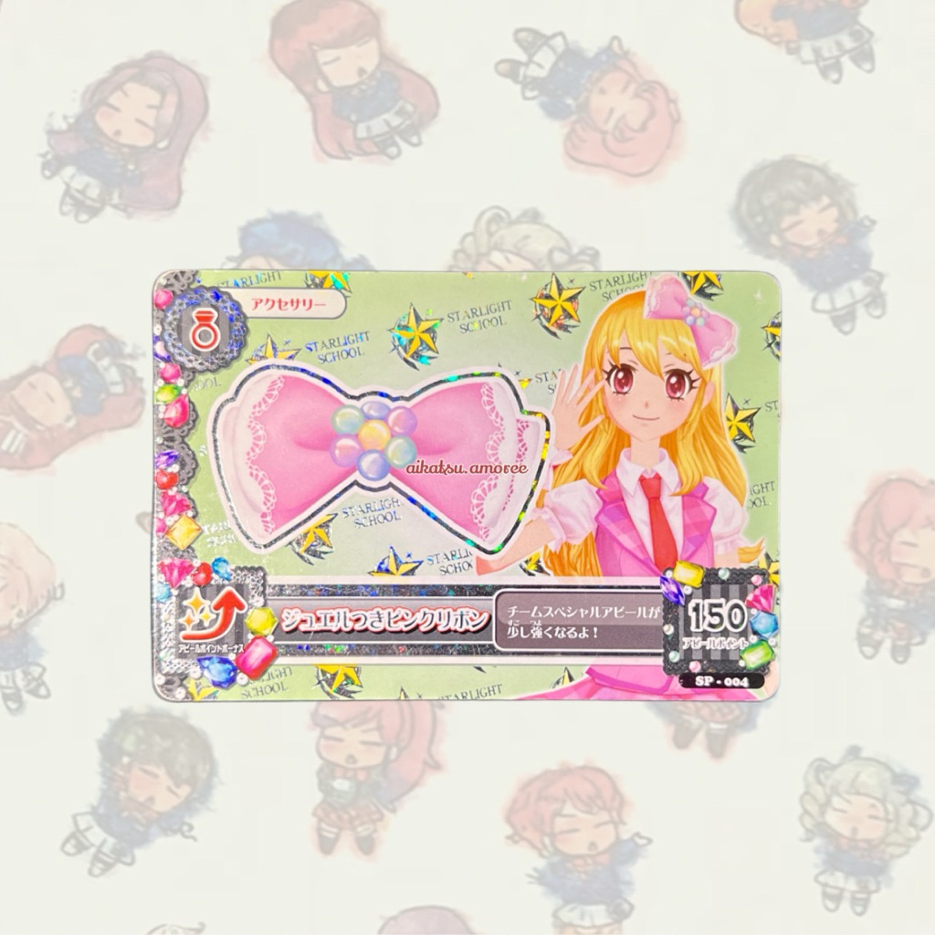Jual Aikatsu JP Ver Pink Ribbon with Jewel ichigo Hoshimiya | Shopee ...