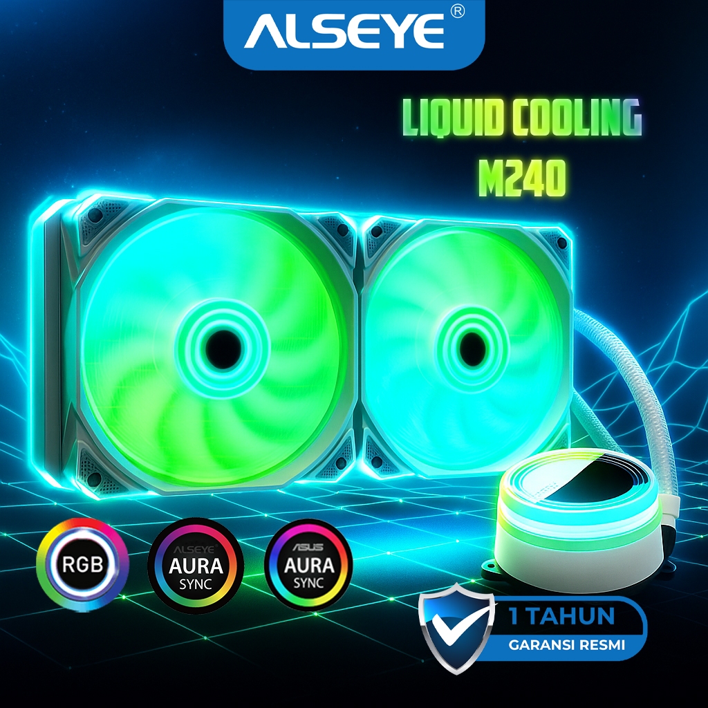 Jual ALSEYE Fan Liquid Cooler INTEL AMD. ARGB Liquid Water Cooling CPU ...